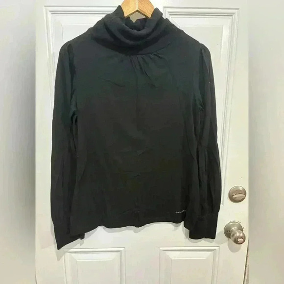 Dkny Tops - DKNY  dressy casual turtleneck size large black office attire